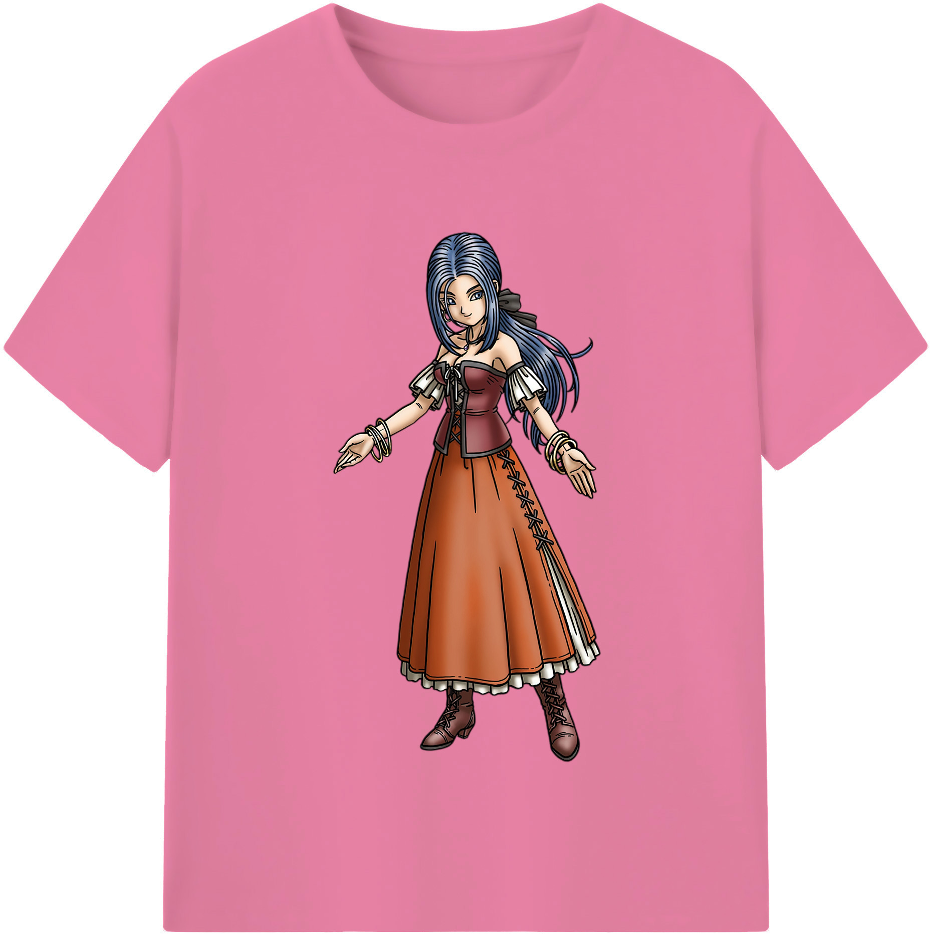 （画像用） ドラゴンクエスト Doragon Kuesuto Dragon Quest 綿100％半袖Tシャツ（フロントプリント）